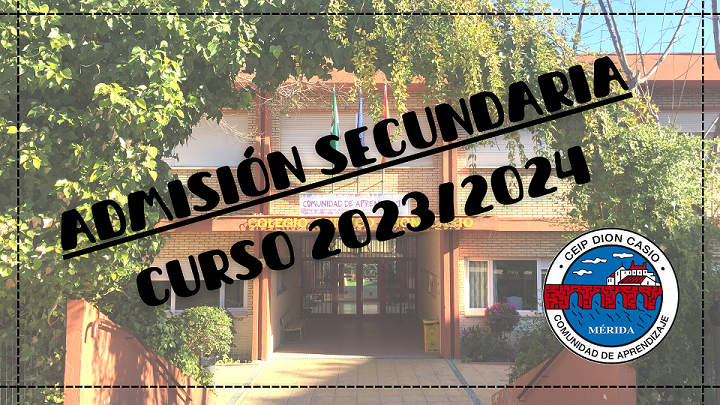 ADMISIÓN SECUNDARIA 20232024